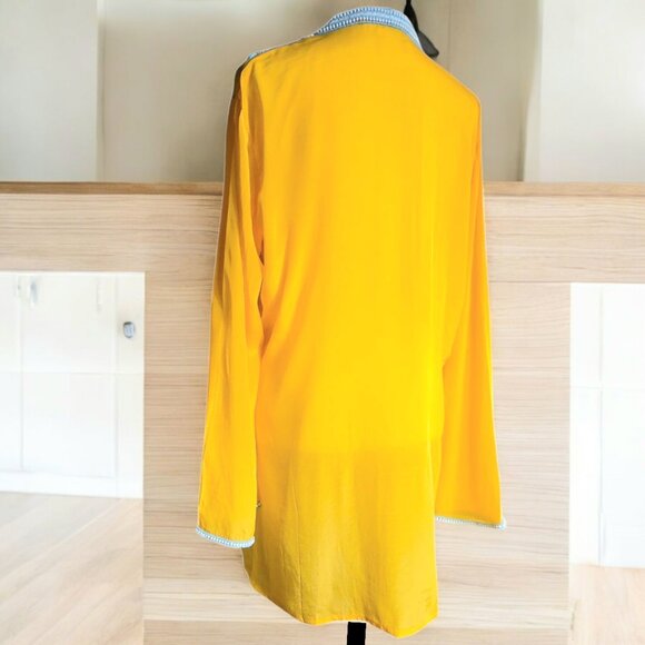 NWOT BOSTON PROPER (MED) Embellished V-Neck Resort Tunic - Picture 4 of 7